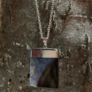 Blue Healing Quartz Necklace